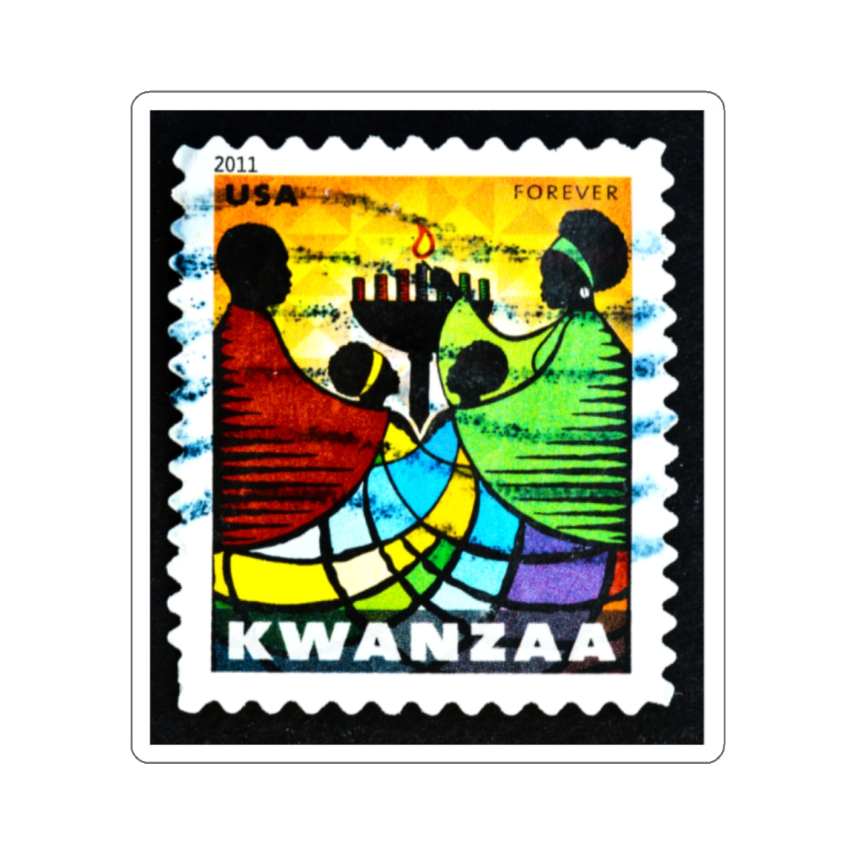 Kwanzaa Forever Stamp, Kiss-Cut Stickers