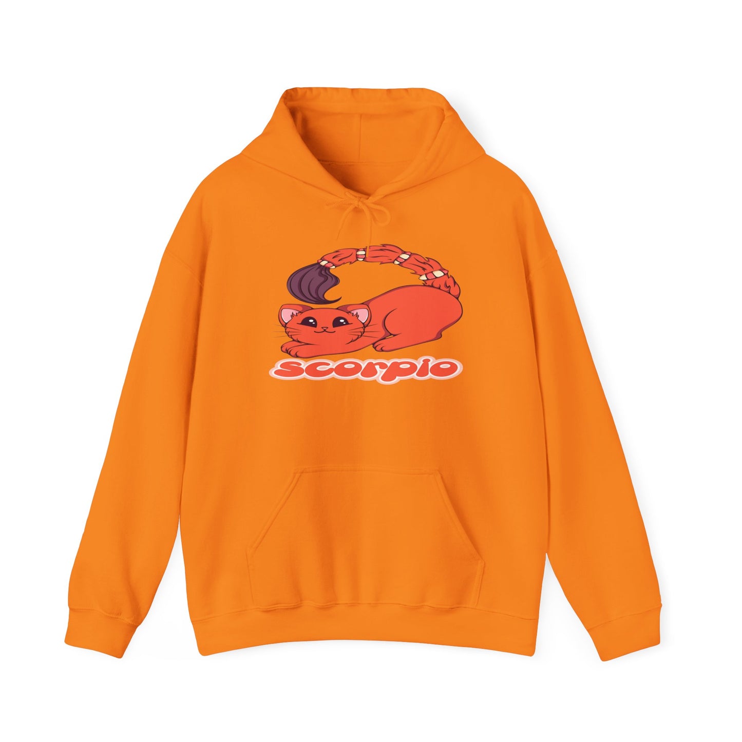 Scorpio Anime Cat, Unisex Heavy Blend™ Hooded Sweatshirt