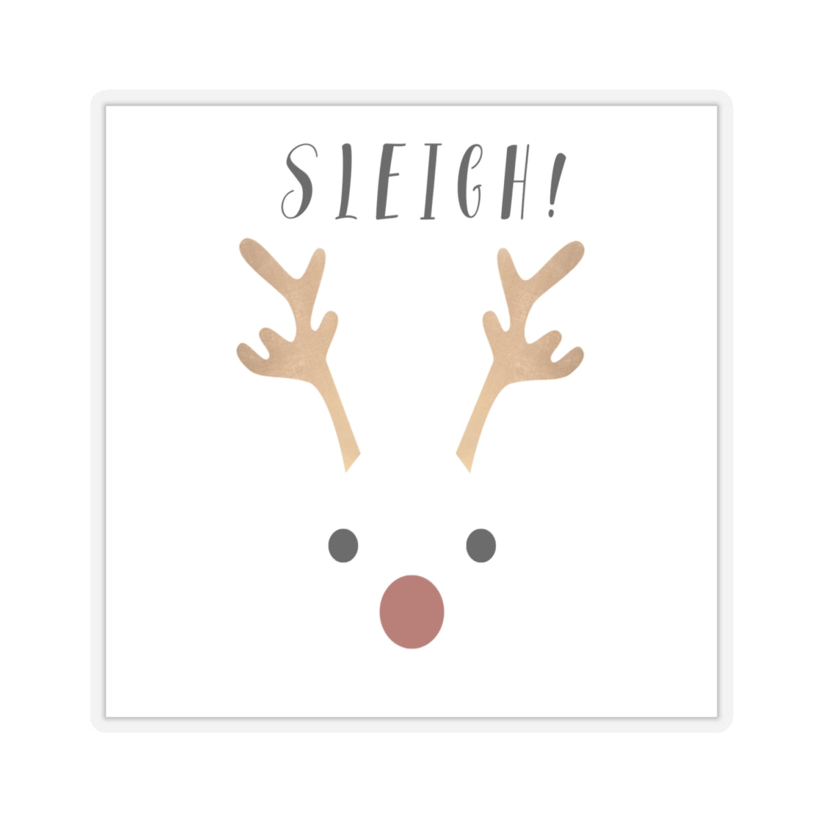 Sleigh, Kiss-Cut Stickers