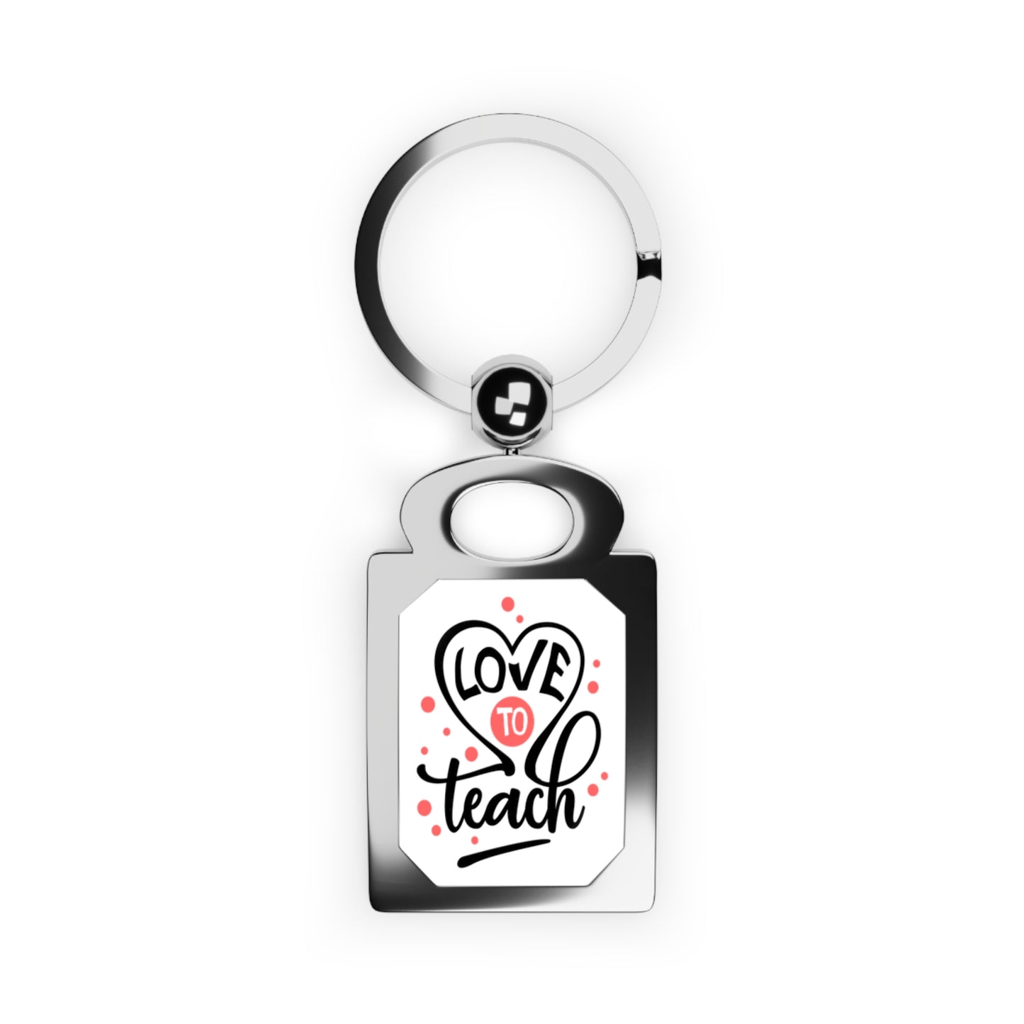 Love to Teach, Rectangle Photo Keyring