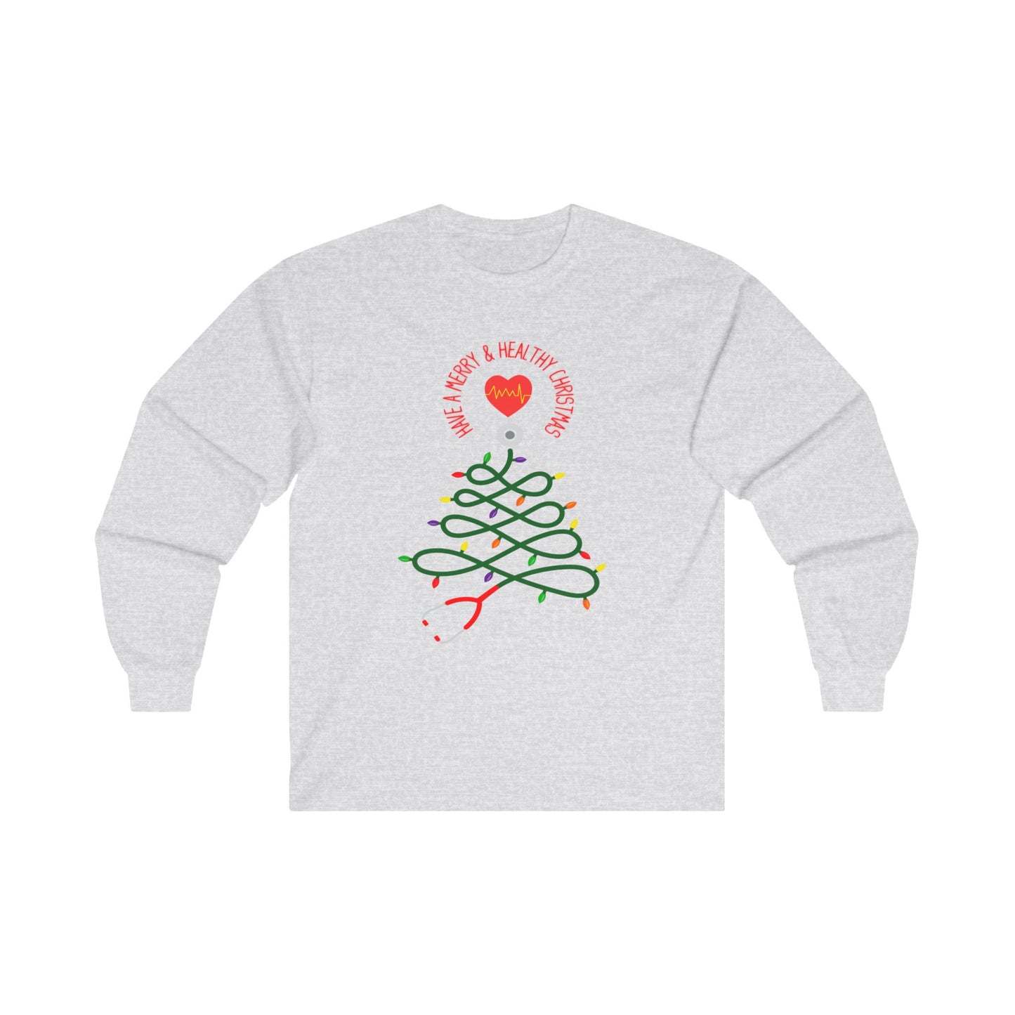 Have a Merry & Healthy Christmas, Unisex Ultra Cotton Long Sleeve Tee