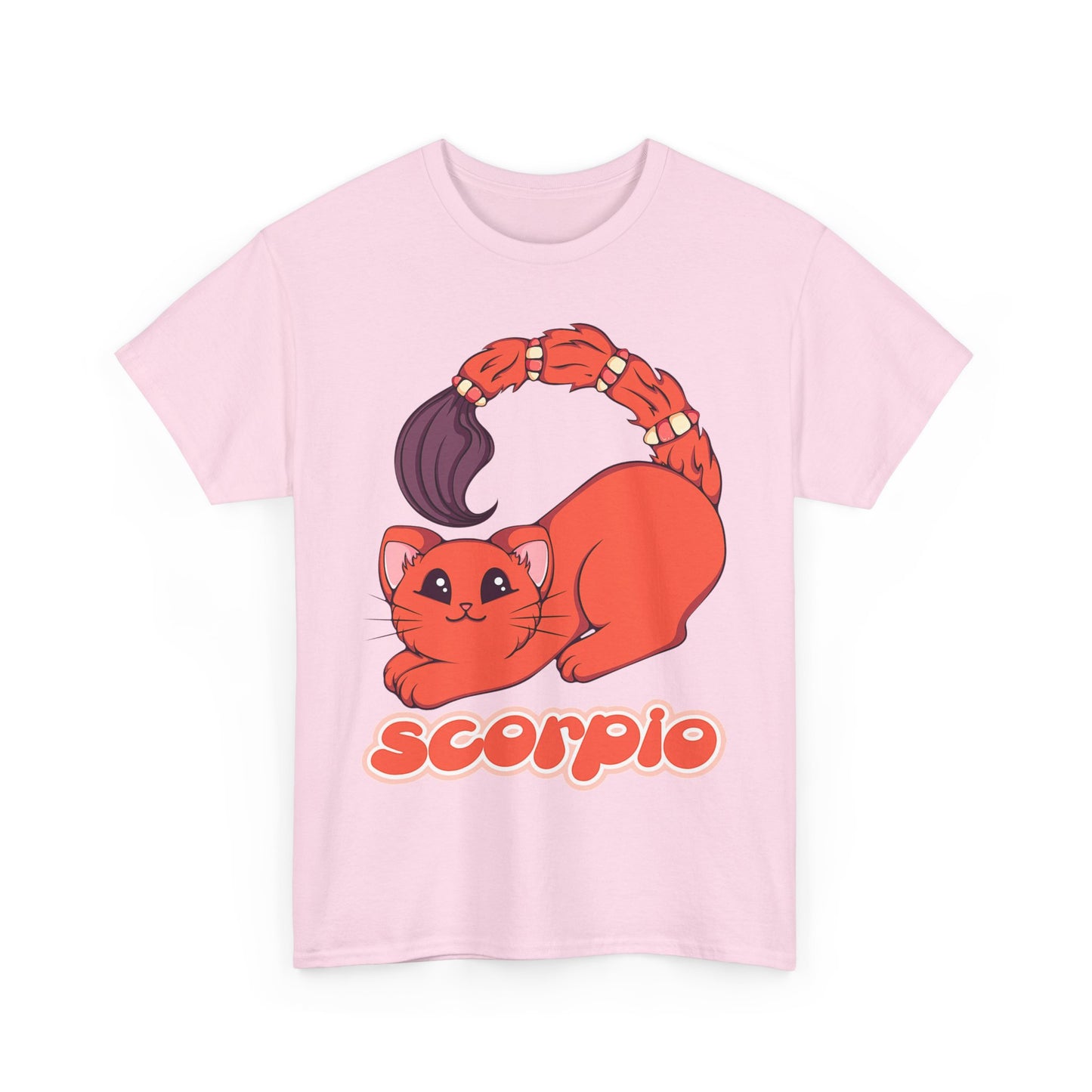 Scorpio Anime Cat, Unisex Heavy Cotton Tee