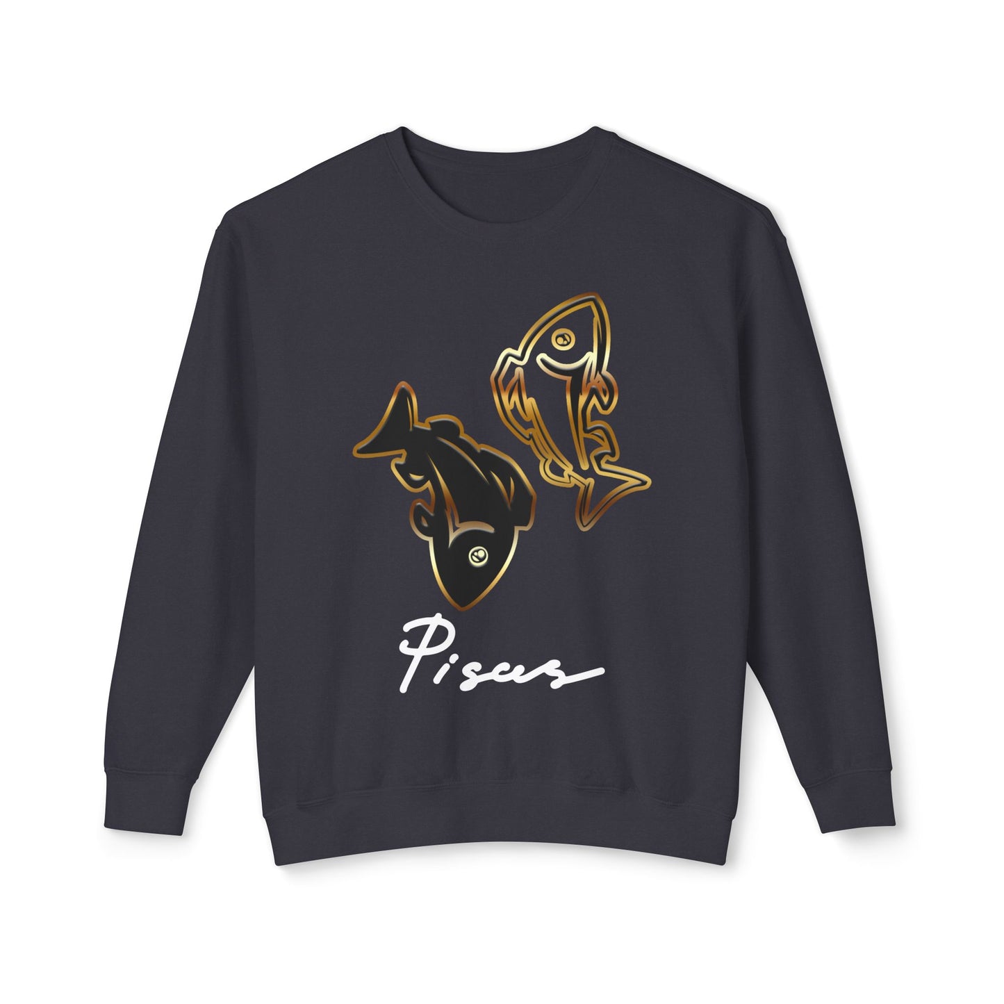 Pisces Fish, Unisex Lightweight Crewneck Sweatshirt