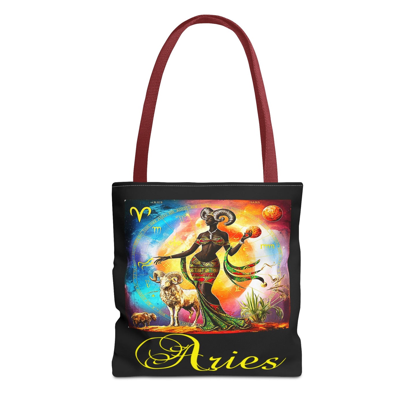 Aries Black Tote Bag, 3 Sizes