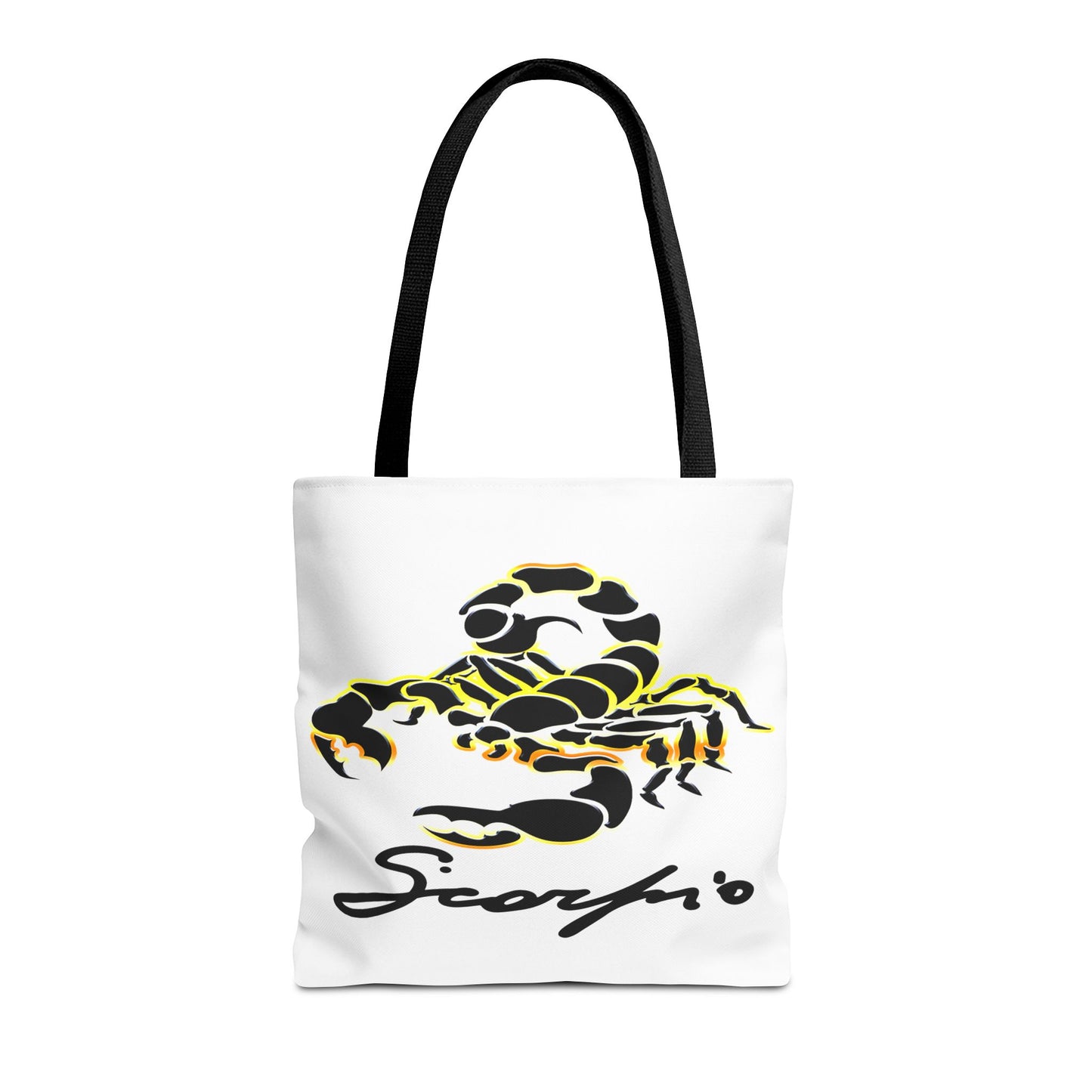 Scorpio Scorpion White Tote Bag, 3 Sizes