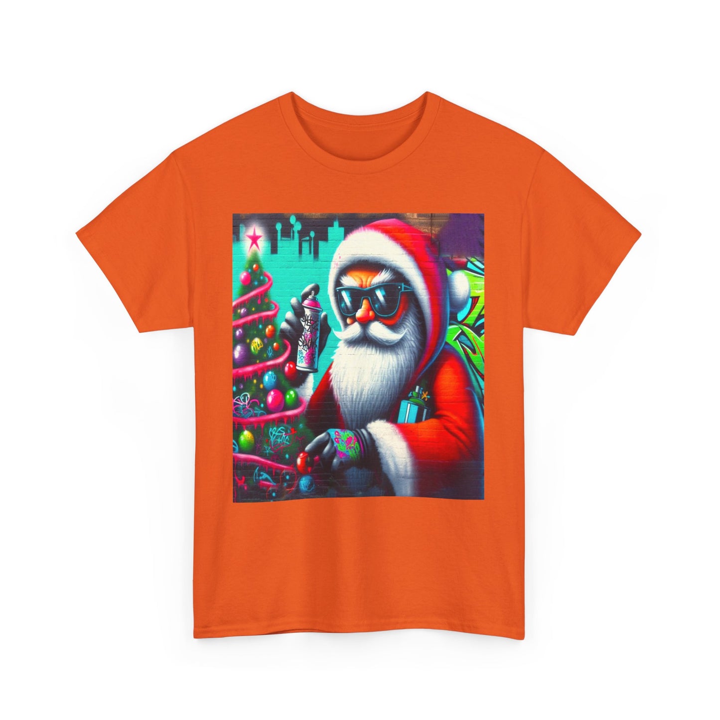 Graffiti Santa II, Unisex Heavy Cotton Tee