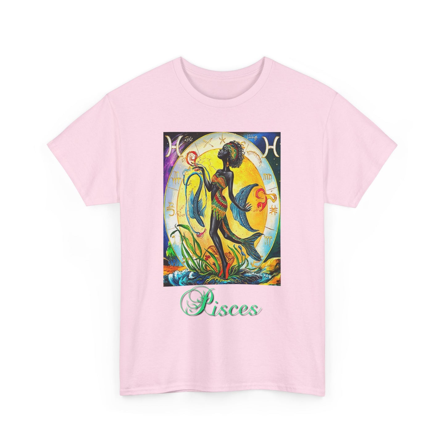 Pisces, Unisex Heavy Cotton Tee