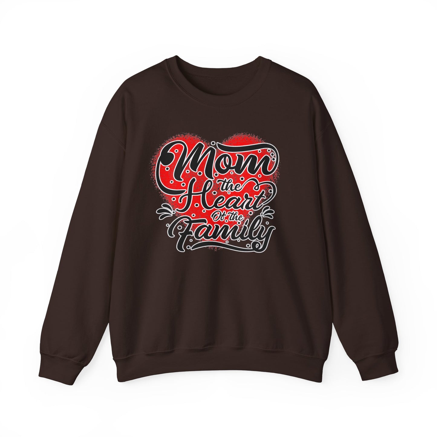 Mom, the Heart of the Family, Unisex Heavy Blend™ Crewneck Sweatshirt