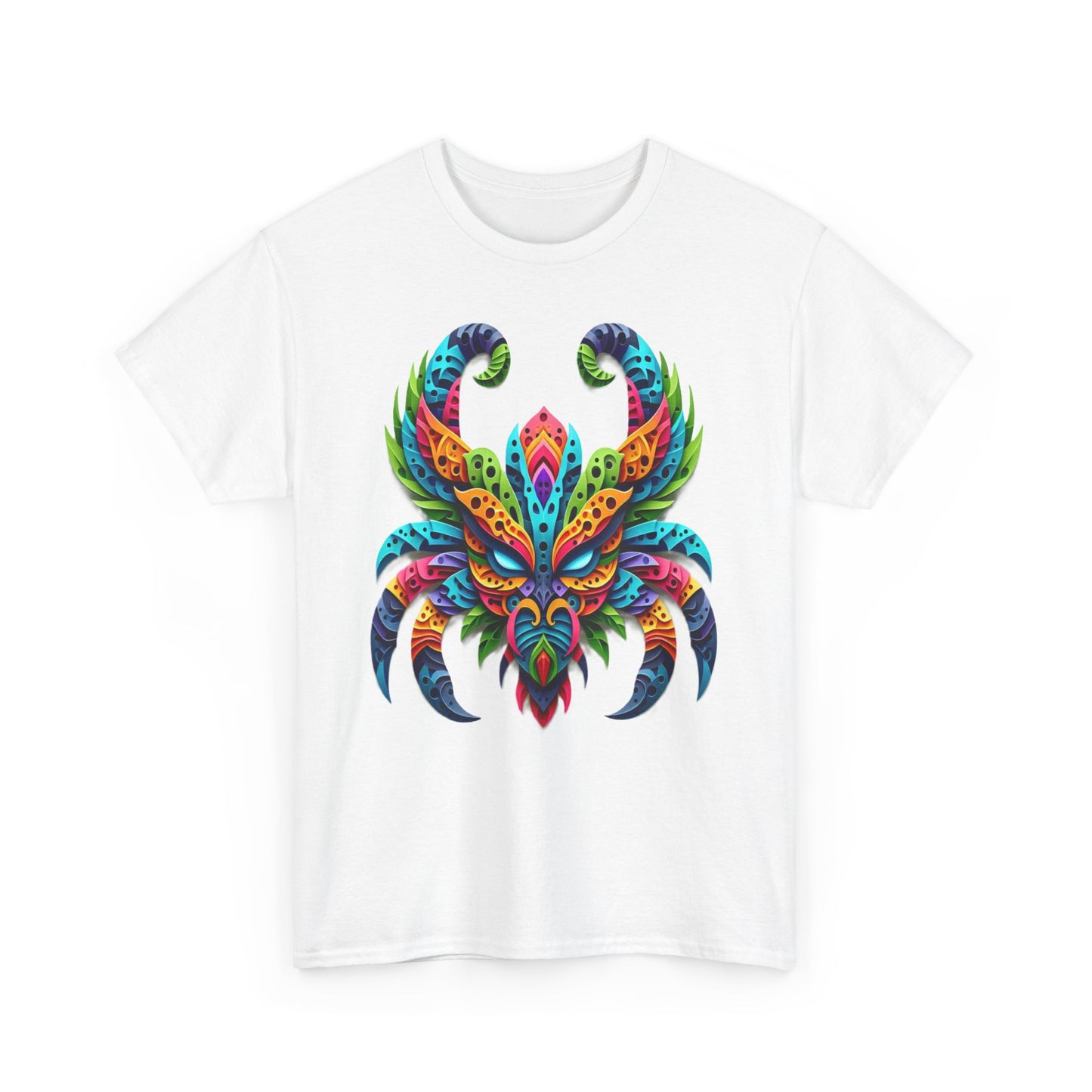 Scorpio Mask, Unisex Heavy Cotton Tee