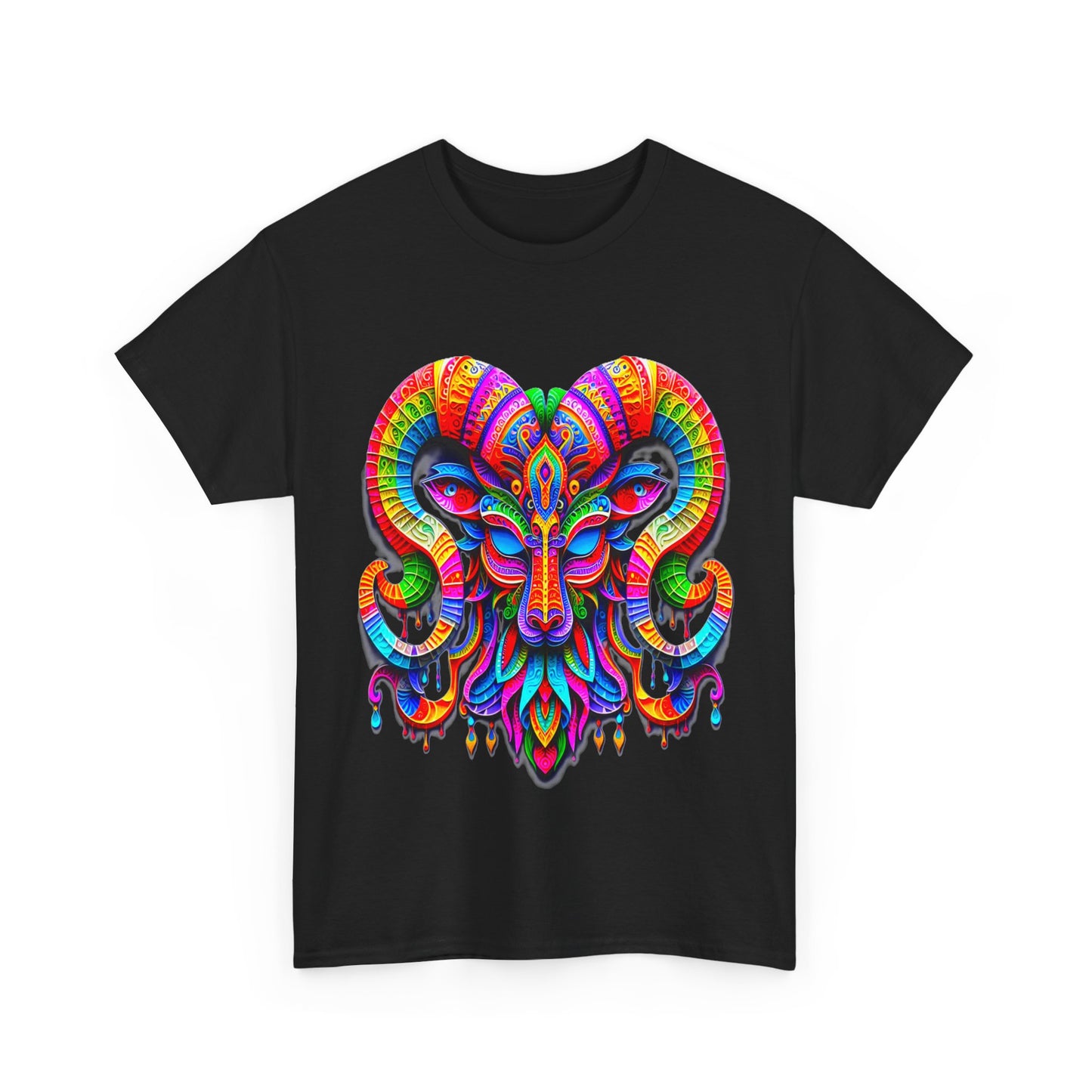 Capricorn Mask, Unisex Heavy Cotton Tee