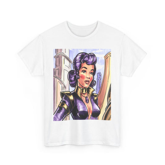 Vintage Cosmic Girl, Unisex Heavy Cotton Tee