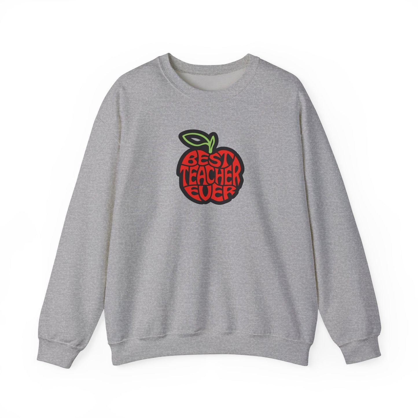 Best Teacher Ever (Red Apple) Unisex Heavy Blend™ Crewneck Sweatshirt