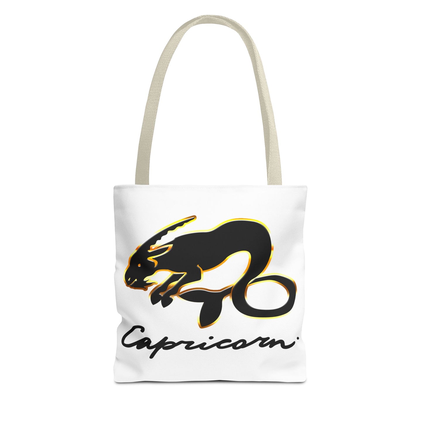 Capricorn Goat White Tote Bag, 3 Sizes