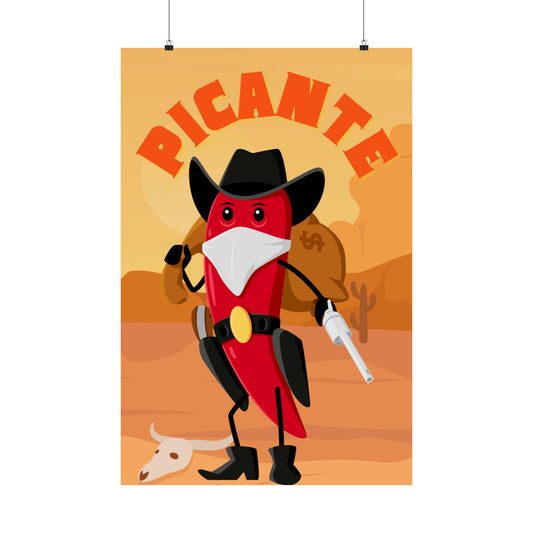 Vaquero Picante, Matte Vertical Posters