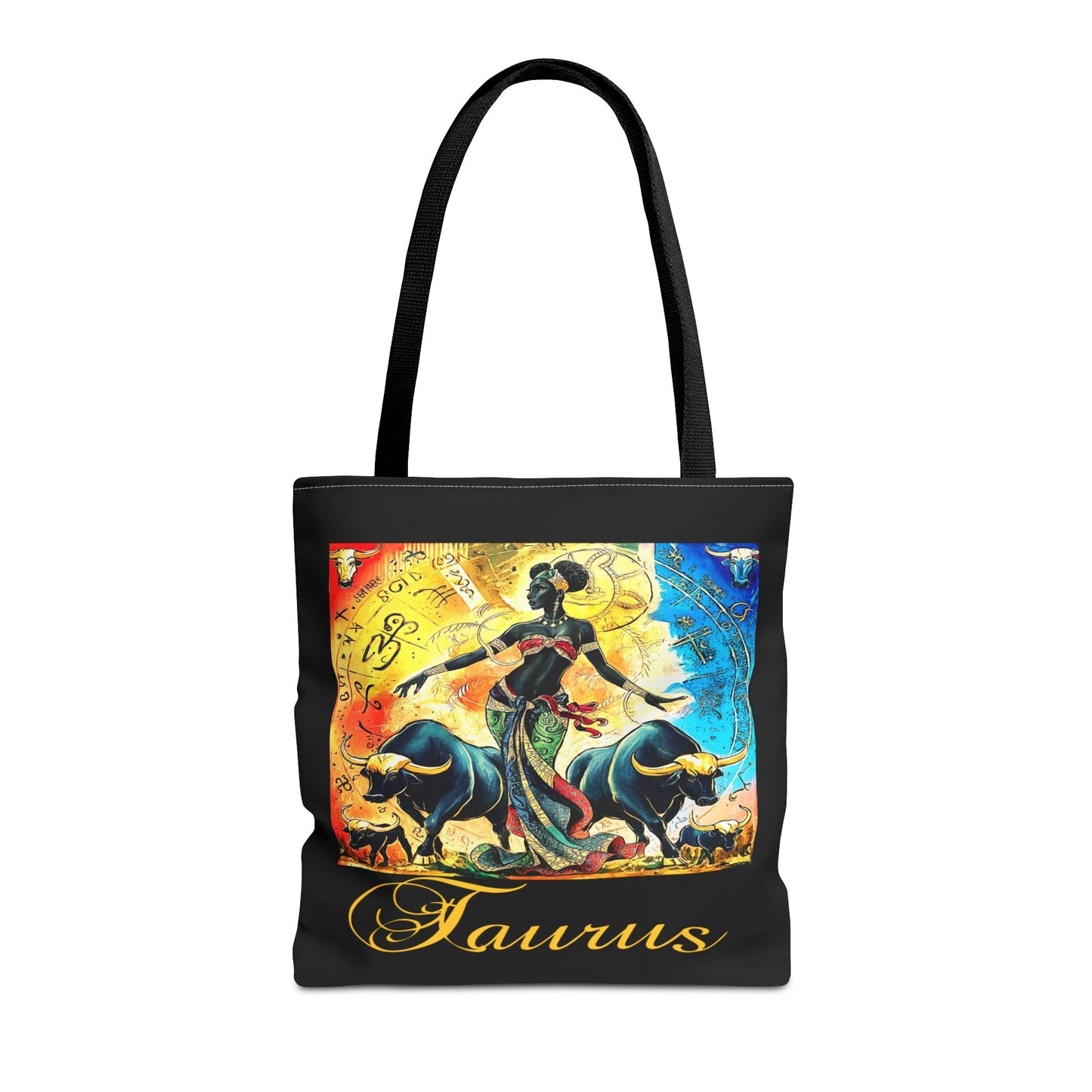 Taurus Black Tote Bag, 3 Sizes