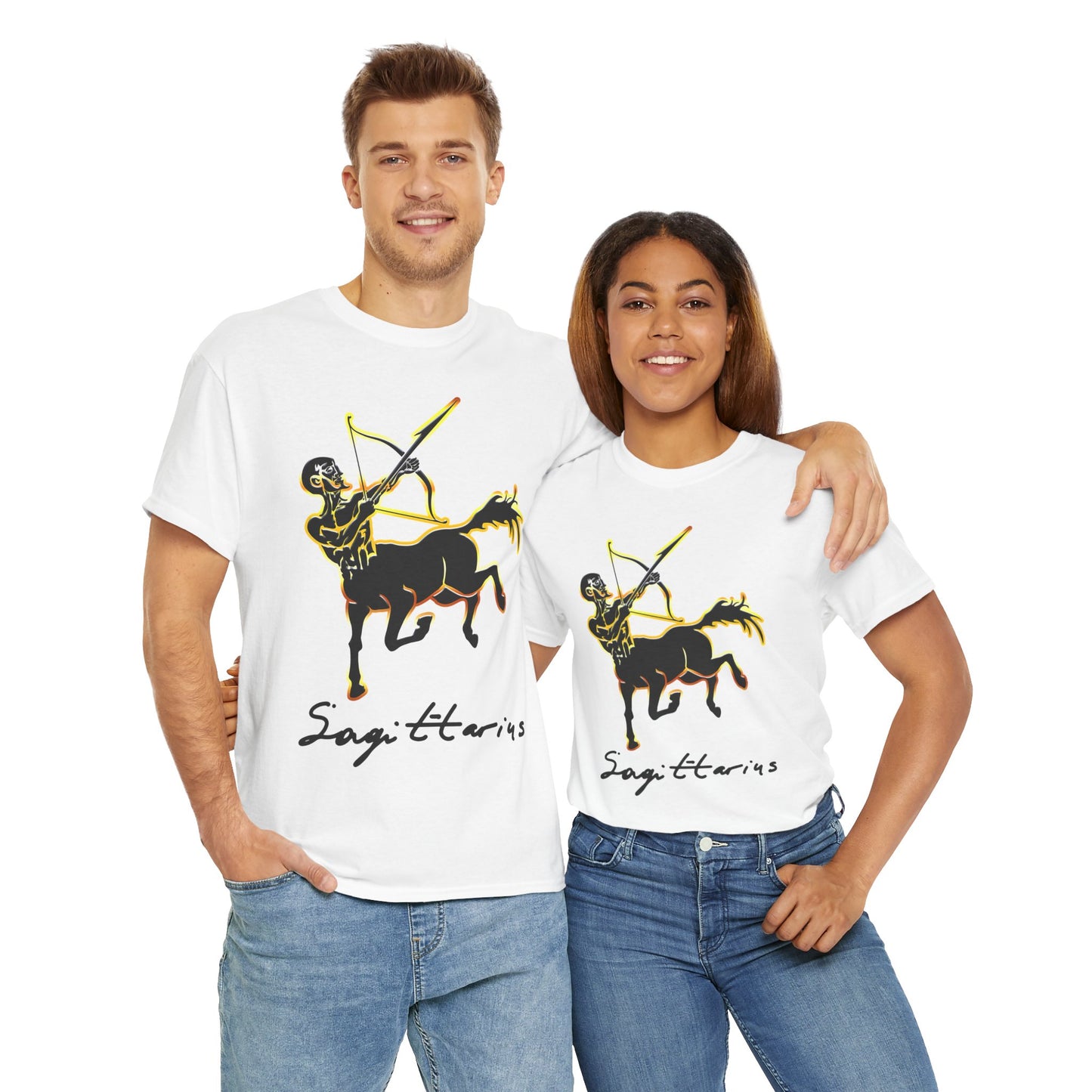 Sagittarius Centaur Archer, Unisex Heavy Cotton Tee