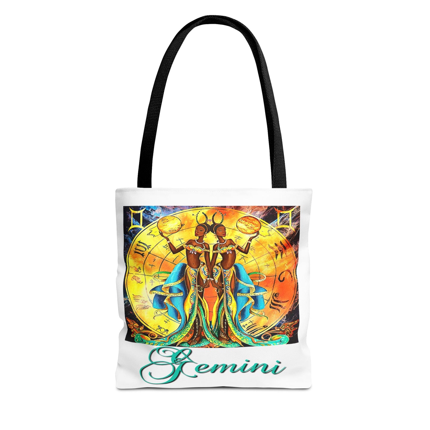 Gemini II White Tote Bag, 3 Sizes