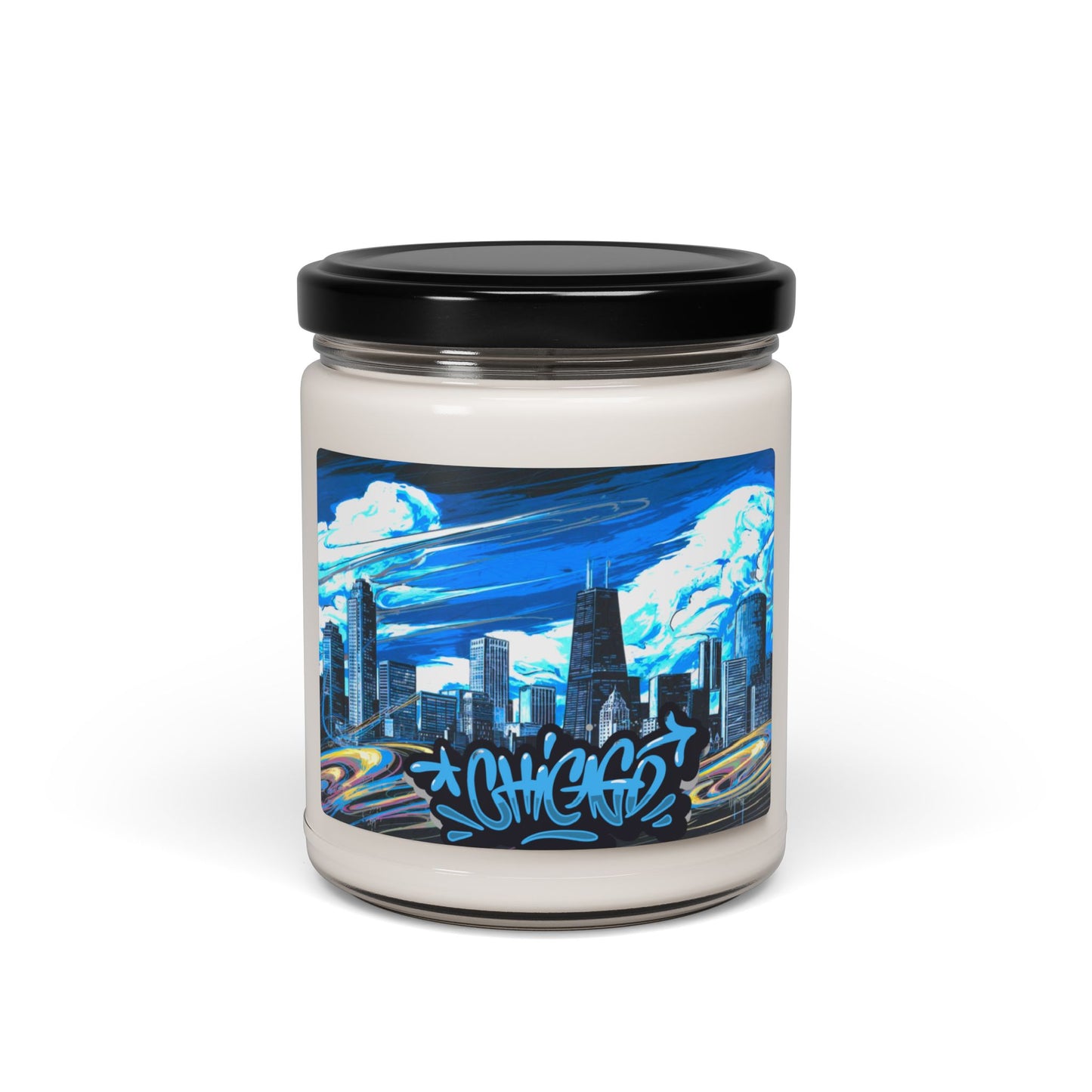 Chicago Graffiti Skyline Soy Candle, 10 Scents