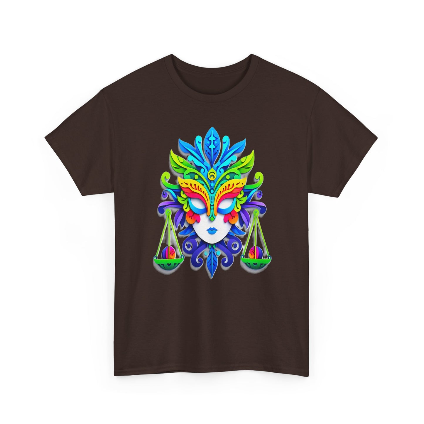 Libra Mask, Unisex Heavy Cotton Tee