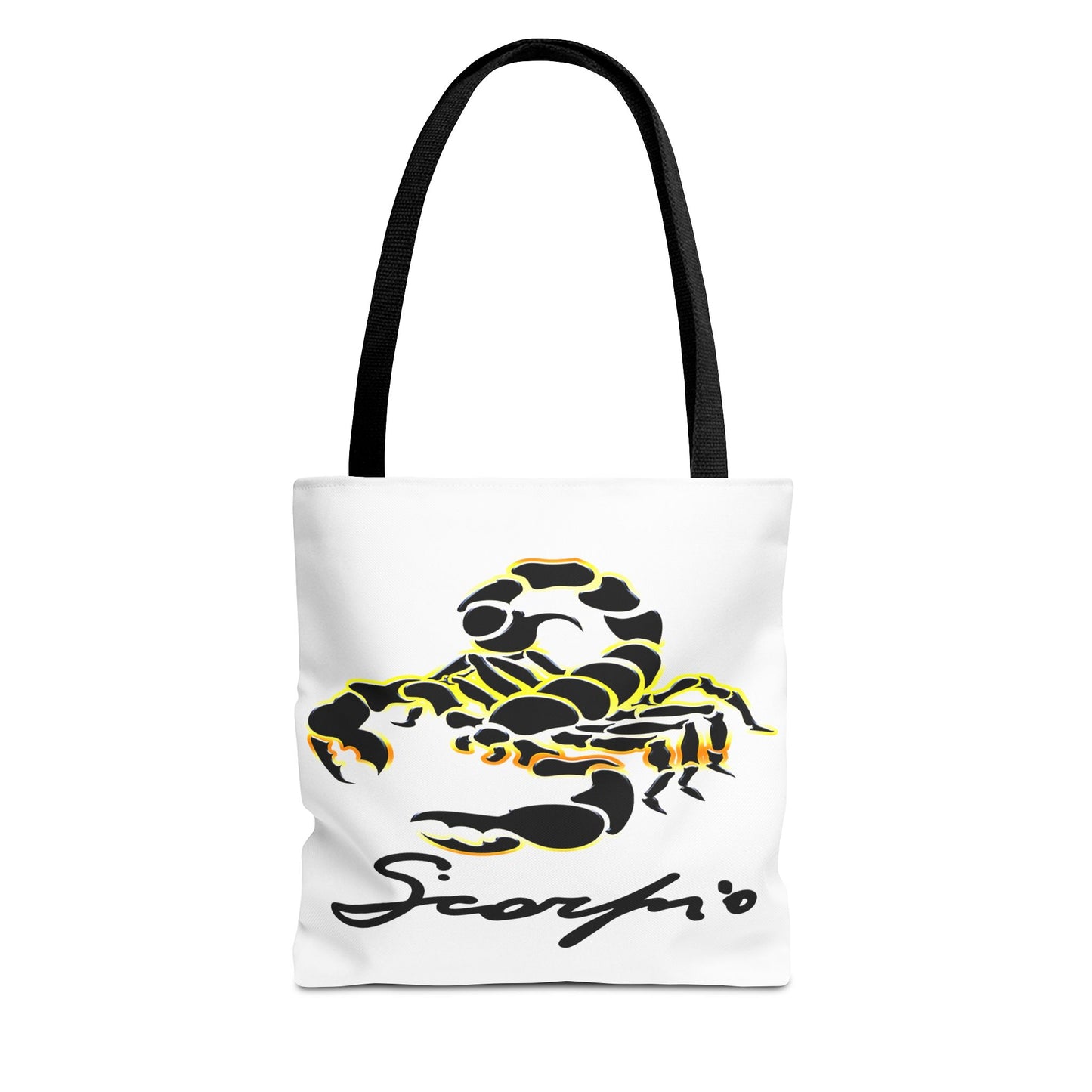 Scorpio Scorpion White Tote Bag, 3 Sizes