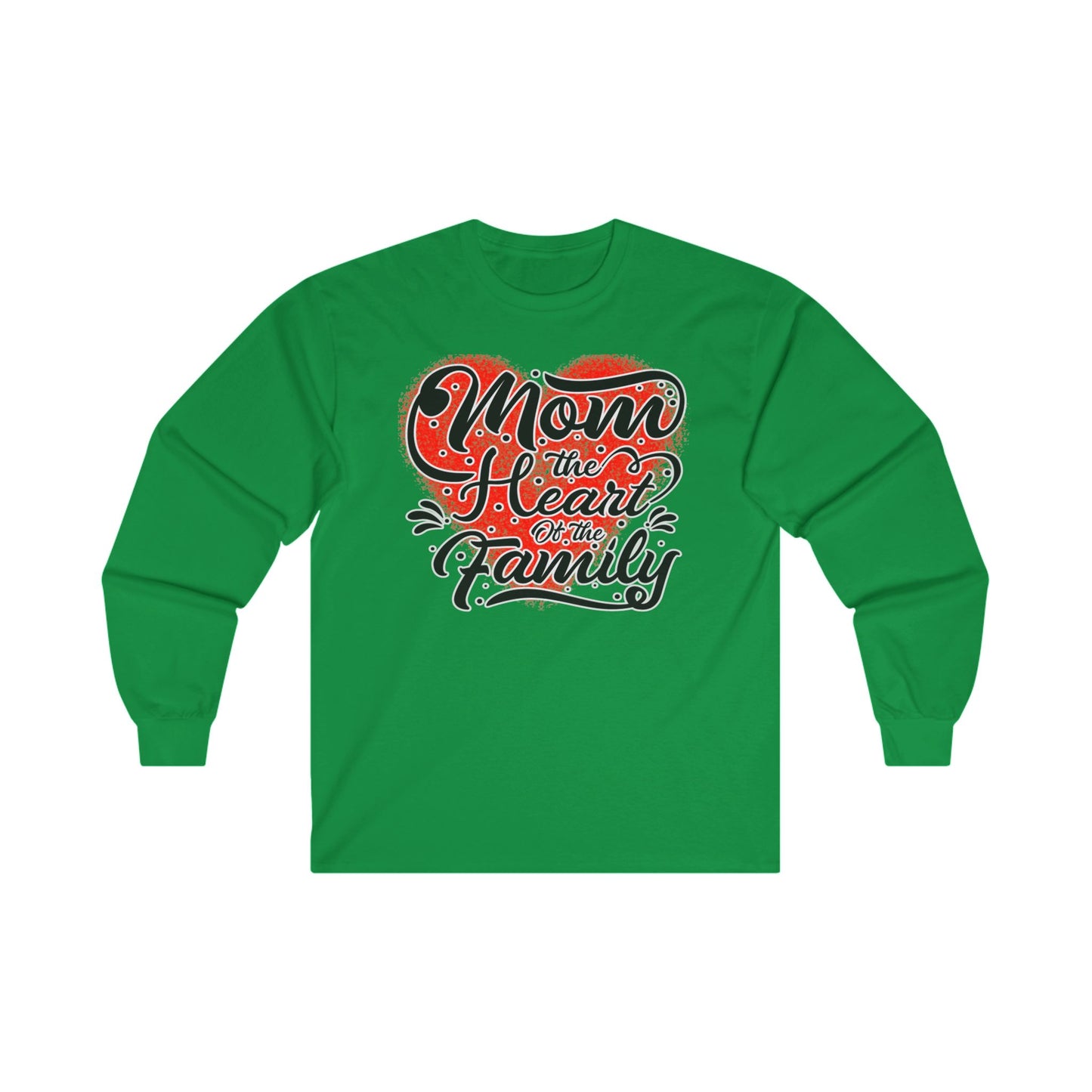 Mom The Heart of the Family, Unisex Ultra Cotton Long Sleeve Tee