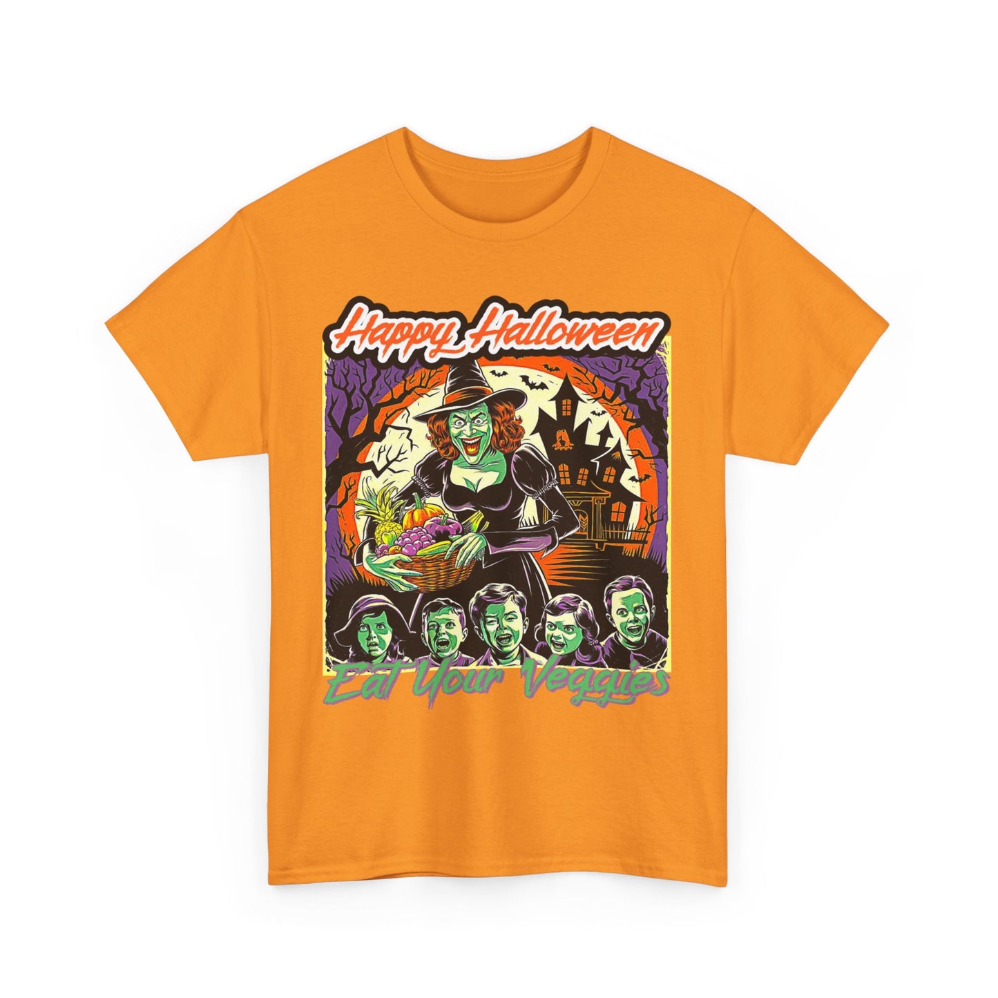 Vegan Halloween, Unisex Heavy Cotton Tee