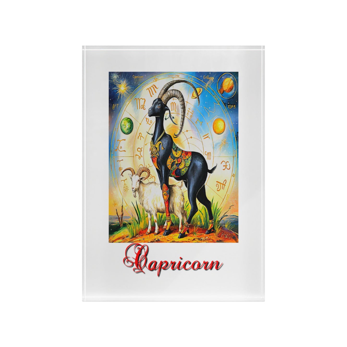 Capricorn, Photo Block (White)