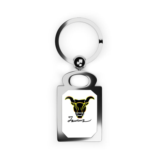 Taurus Bull, Rectangle Photo Keyring