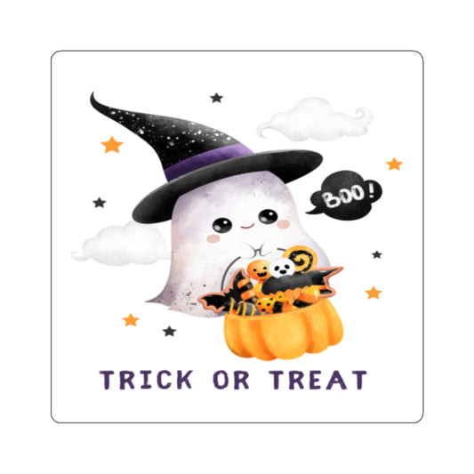 Trick or Treat Ghost, Kiss-Cut Stickers