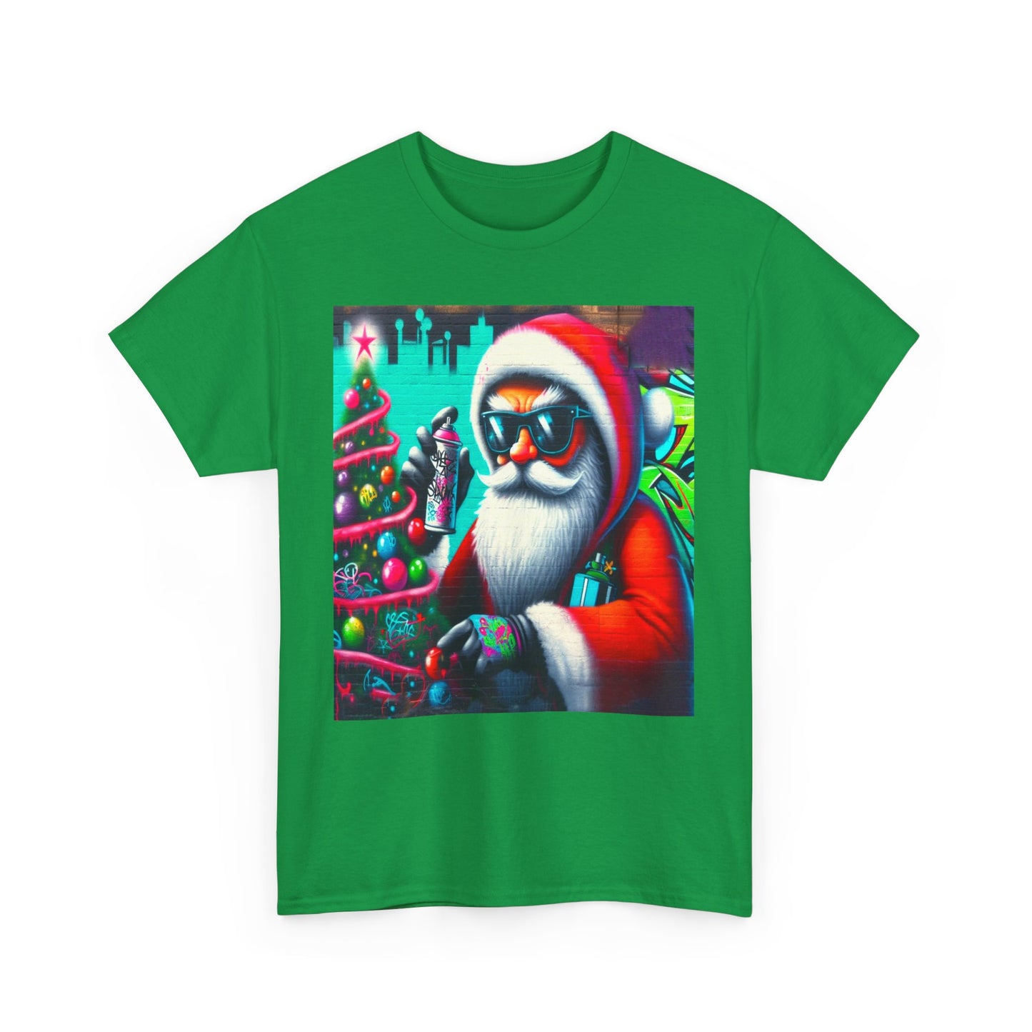 Graffiti Santa II, Unisex Heavy Cotton Tee