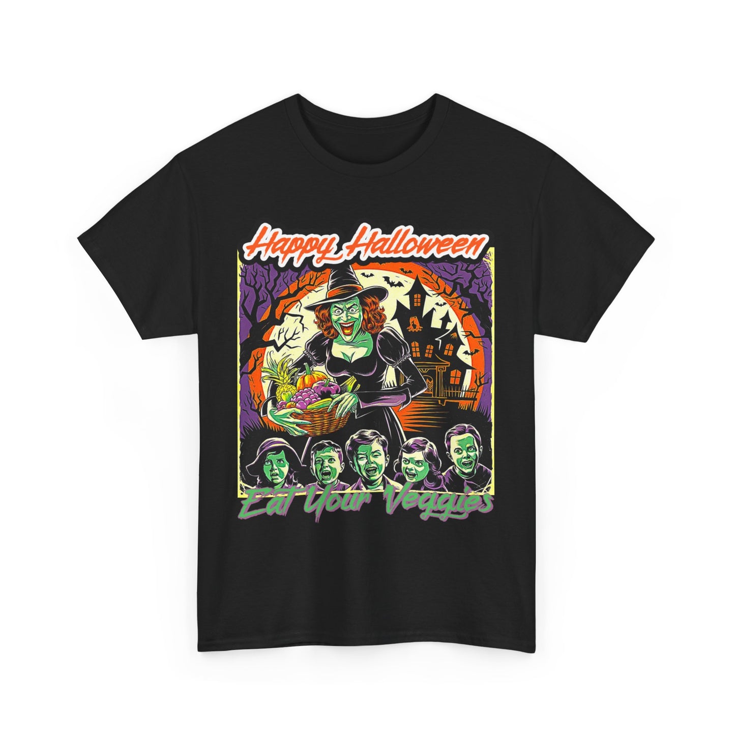 Vegan Halloween, Unisex Heavy Cotton Tee