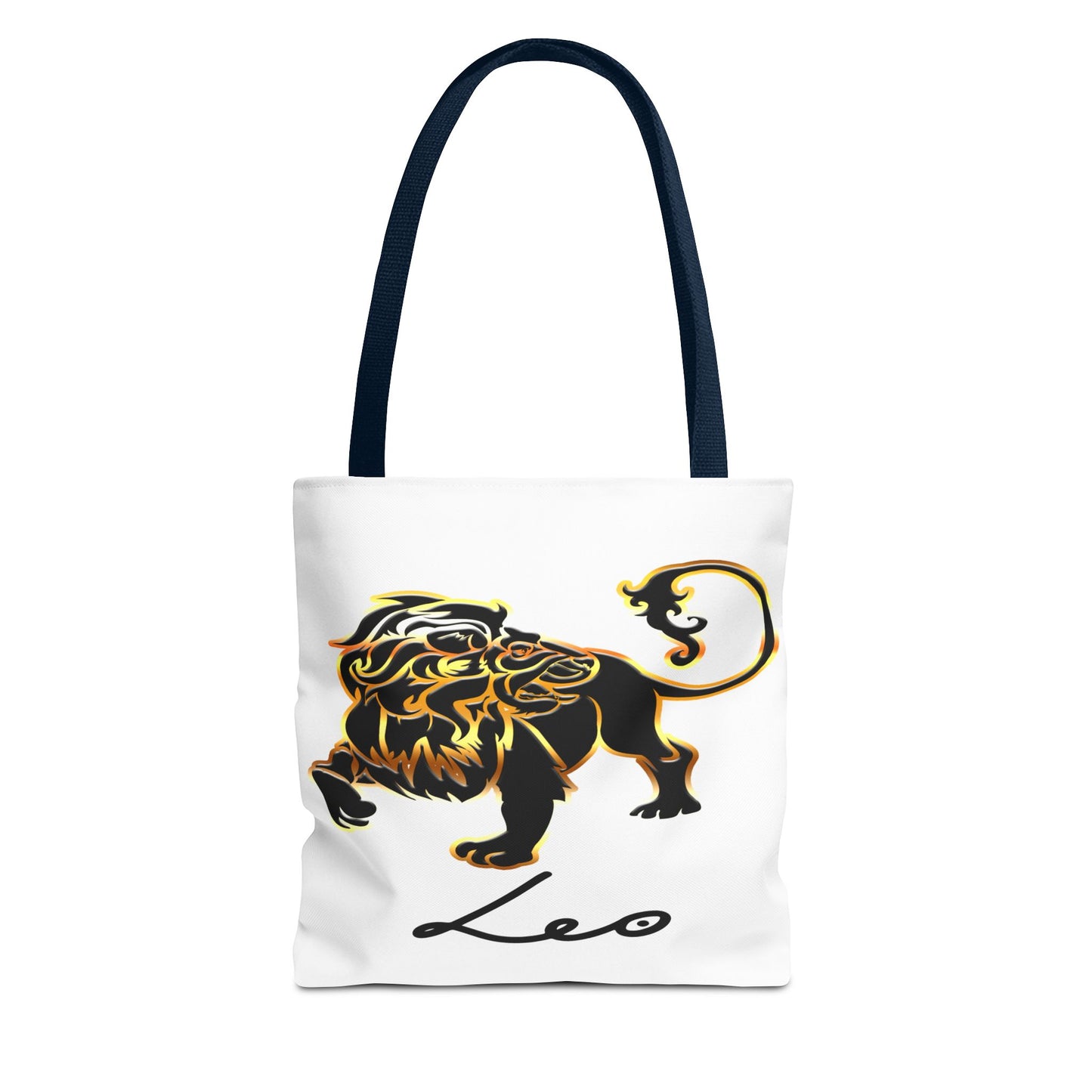 Leo Lion White Tote Bag, 3 Sizes