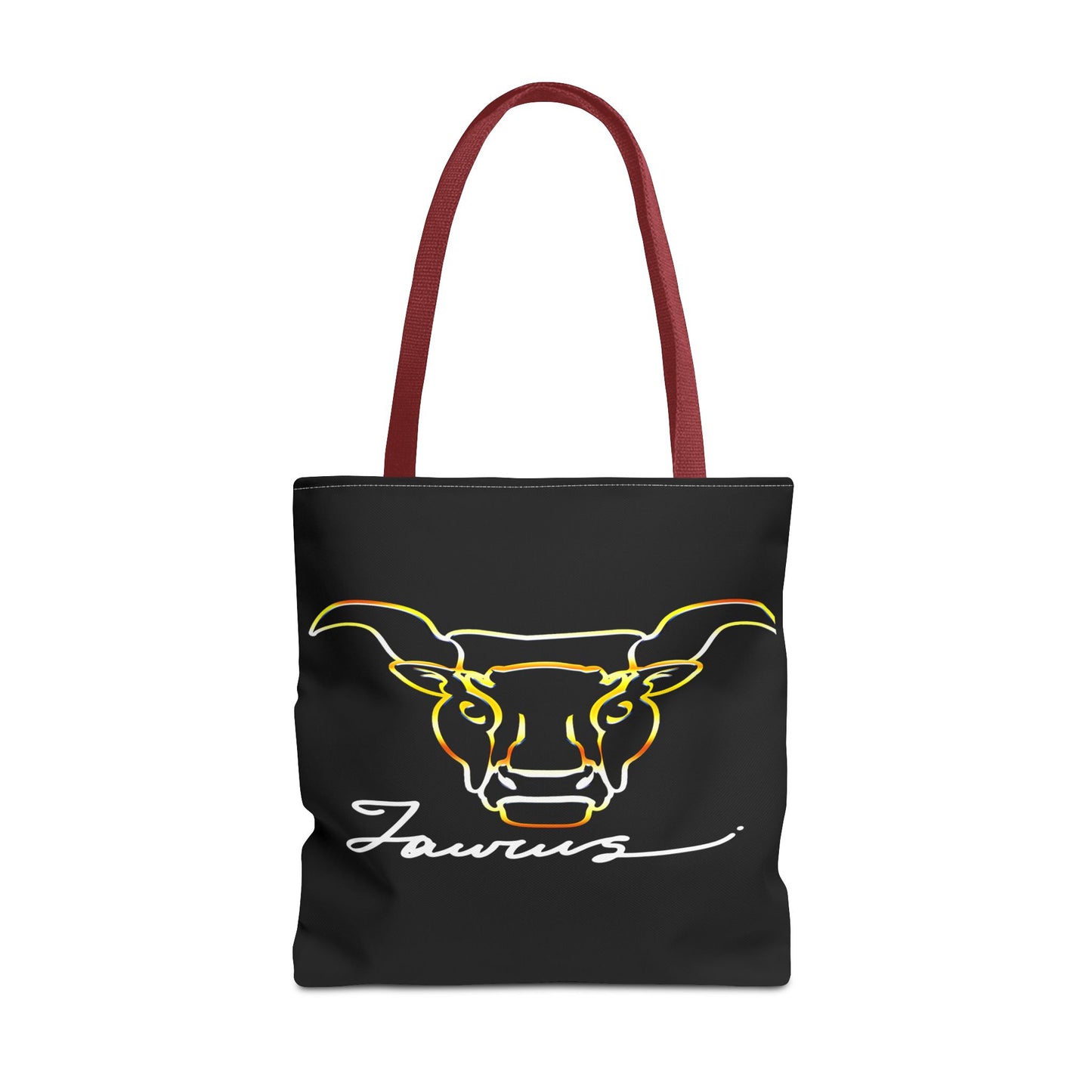 Taurus Bull Black Tote Bag, 3 Sizes