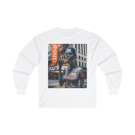 Chicago Halloween Zombie, Unisex Ultra Cotton Long Sleeve Tee