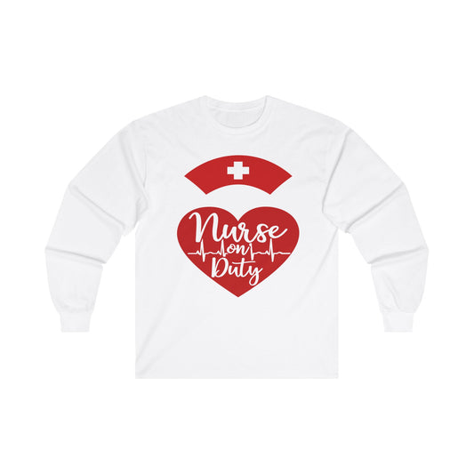 Nurse on Duty, Unisex Ultra Cotton Long Sleeve Tee