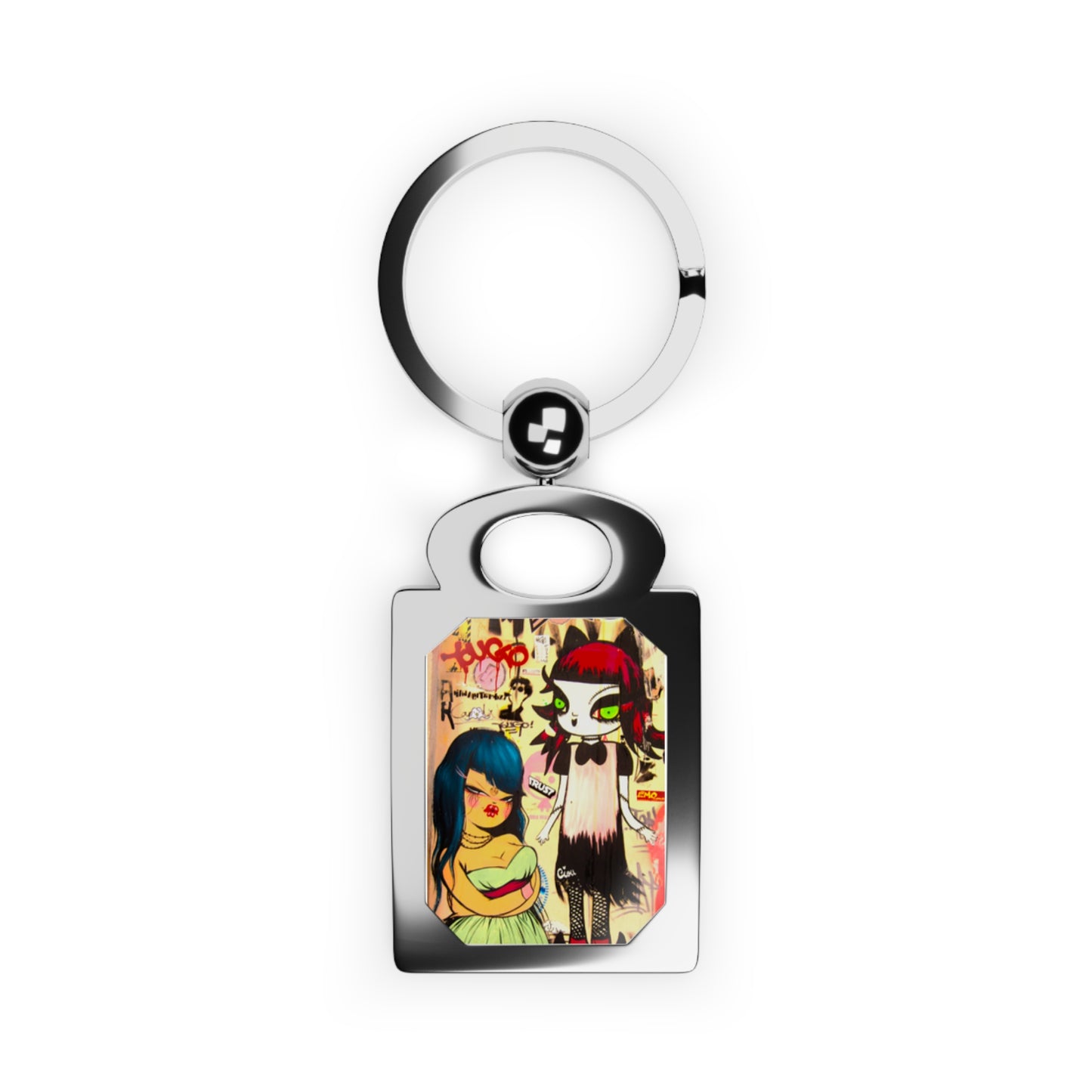 Bad Girls, Rectangle Photo Keyring