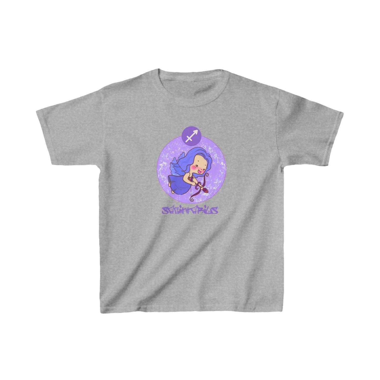 Sagittarius Chibi Archer, Kids Heavy Cotton™ Tee