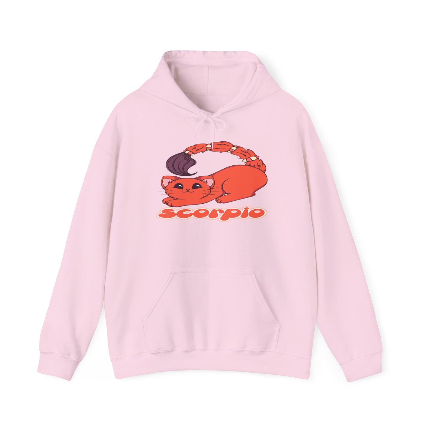 Scorpio Anime Cat, Unisex Heavy Blend™ Hooded Sweatshirt