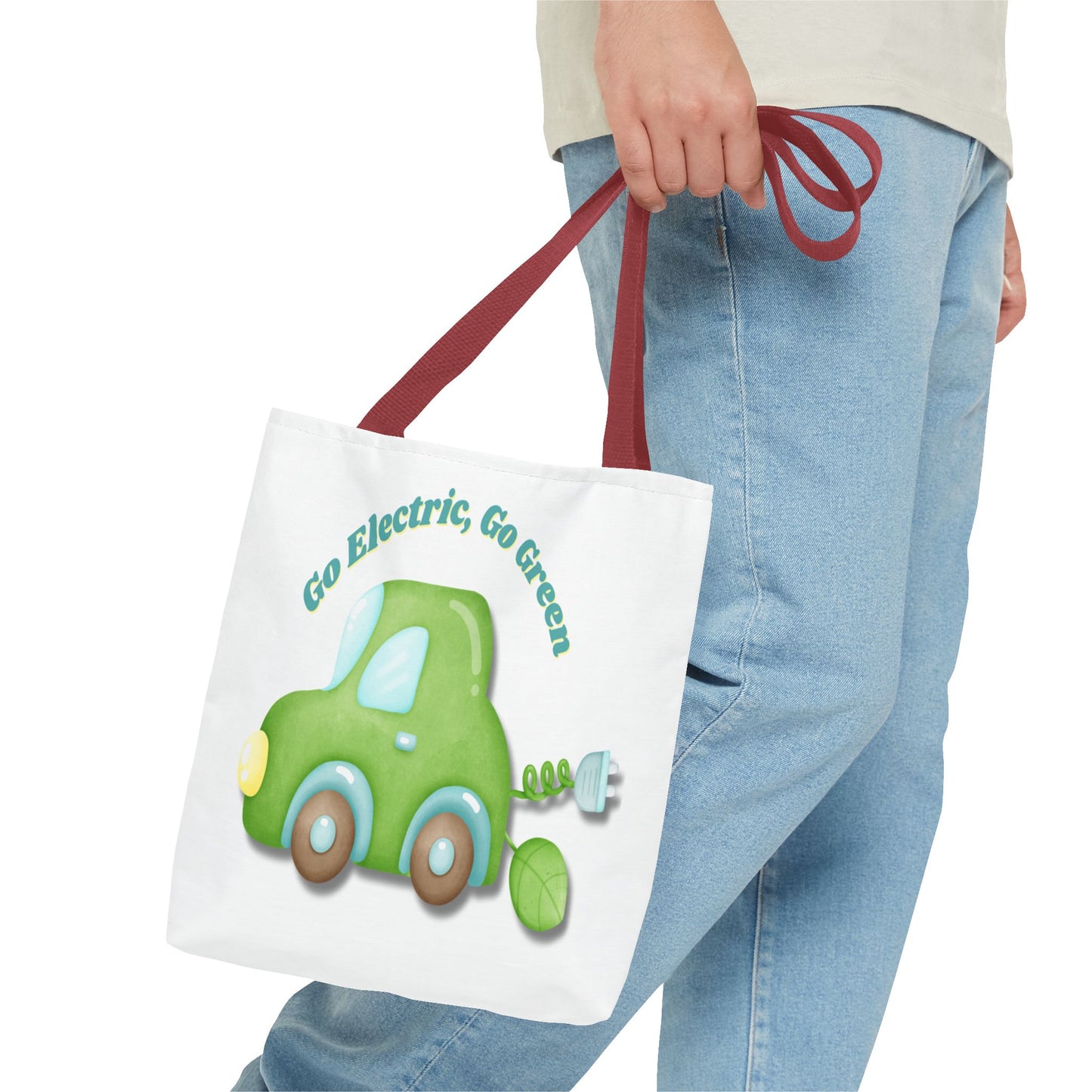 Go Electric, Go Green Tote Bag, 3 Sizes