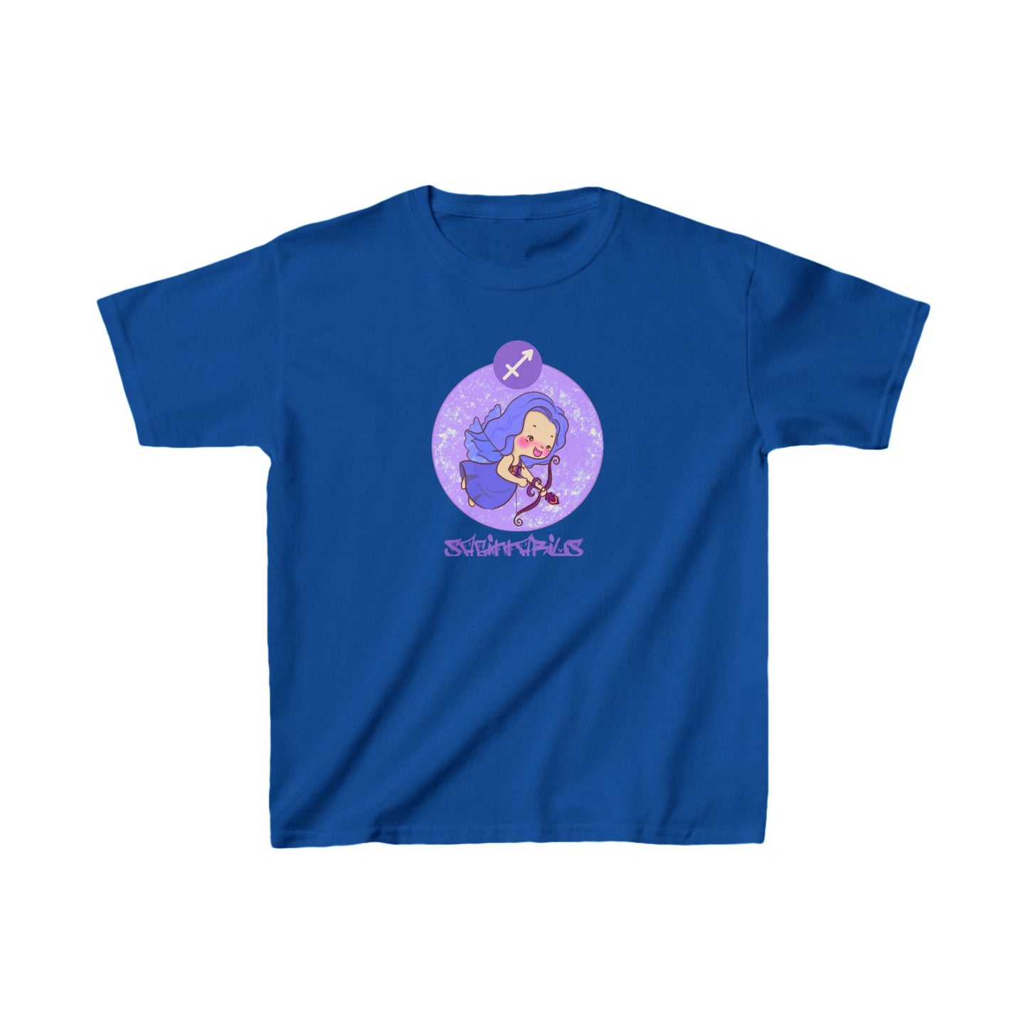 Sagittarius Chibi Archer, Kids Heavy Cotton™ Tee