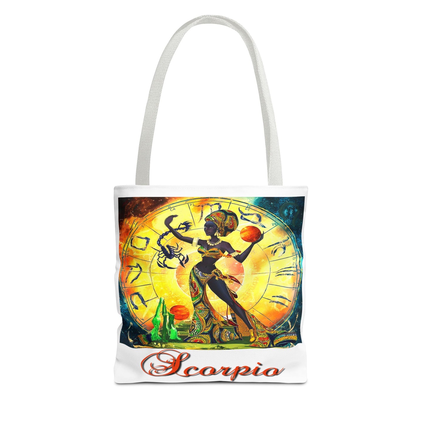 Scorpio White Tote Bag, 3 Sizes