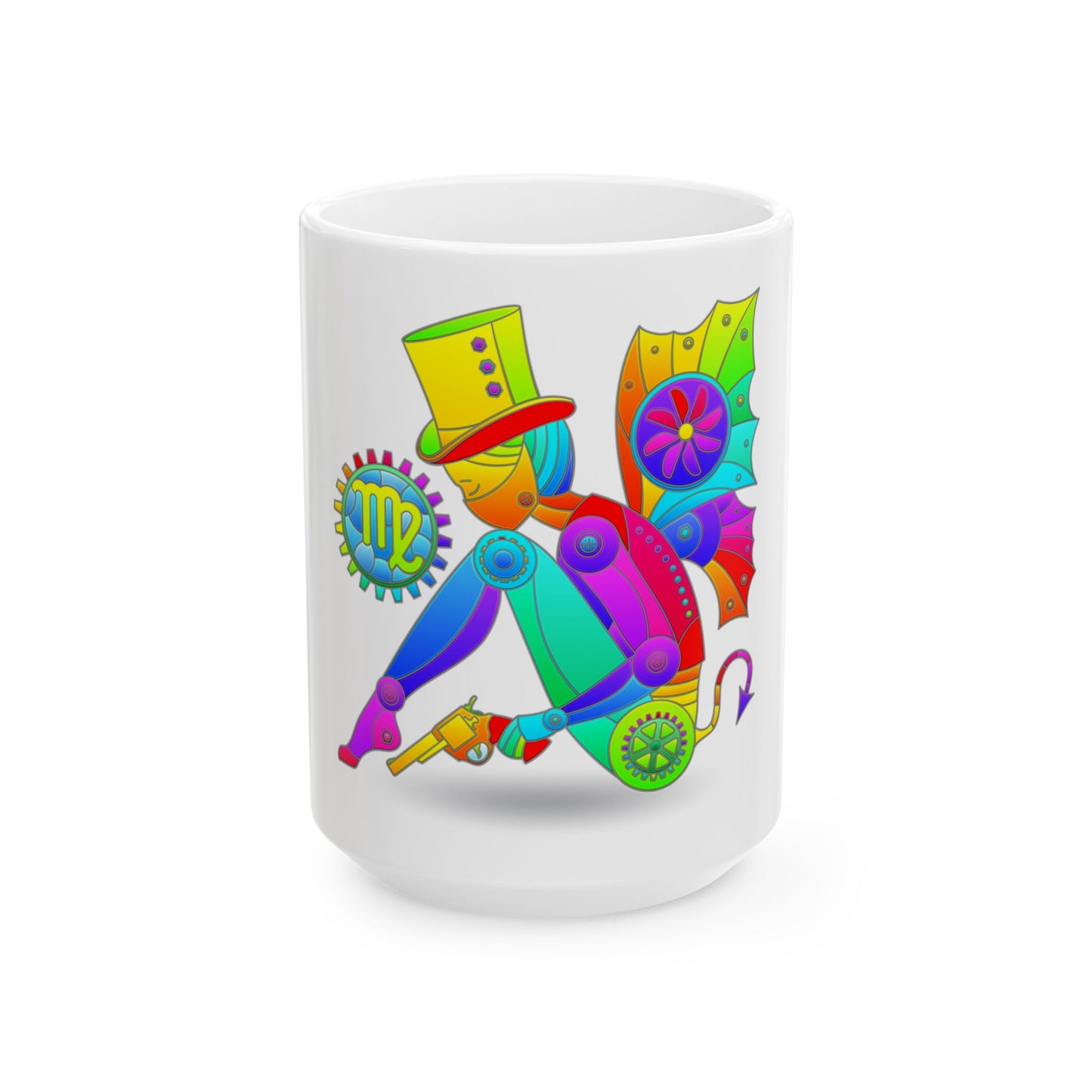 Virgo Rainbow Steampunk, Ceramic Mug (11oz, 15oz)