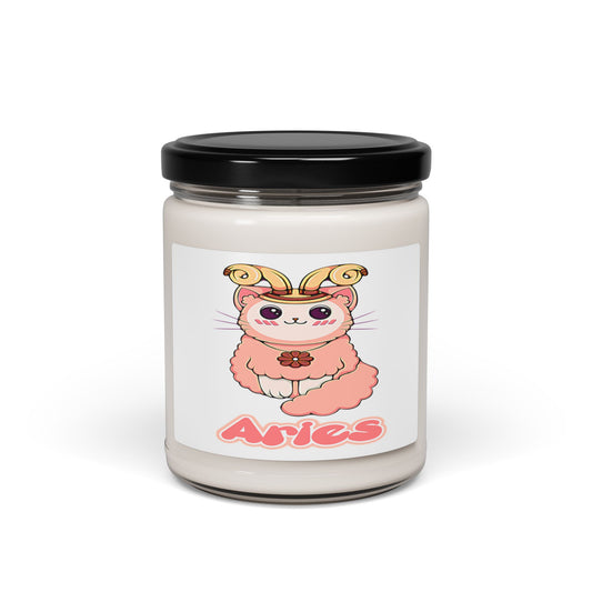 Aries Anime Cat Soy Candle, 10 Scents