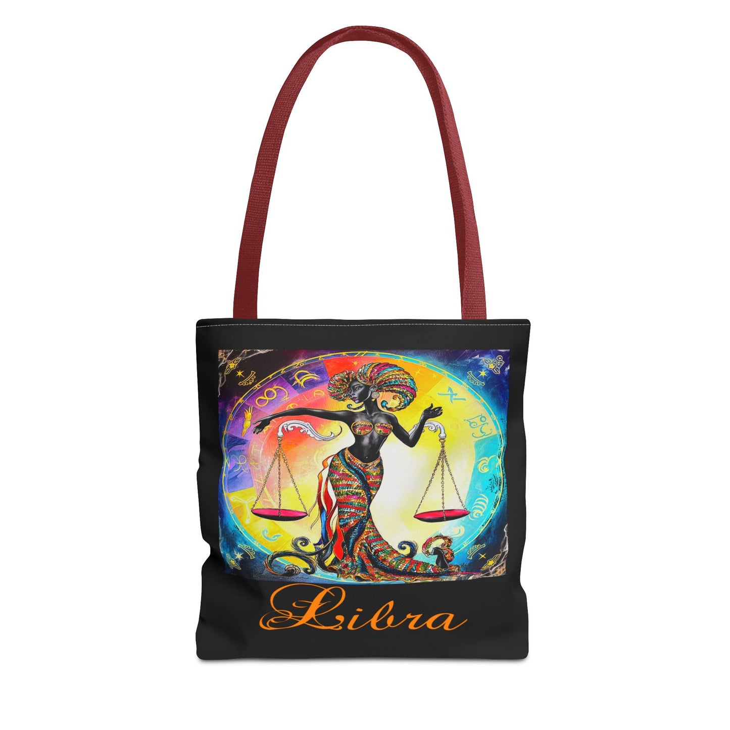 Libra Black Tote Bag, 3 Sizes