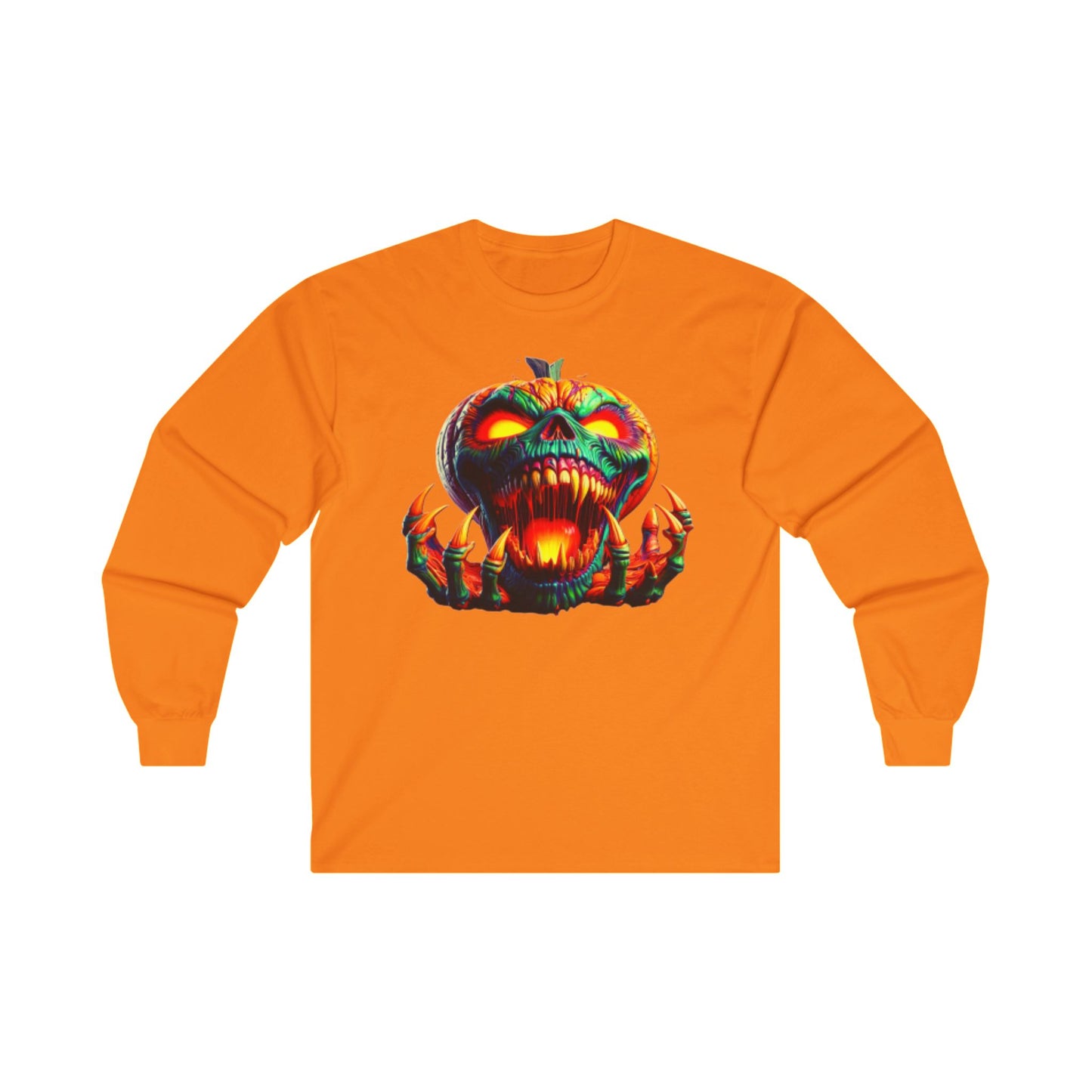 Zombie Pumpkin I, Unisex Ultra Cotton Long Sleeve Tee