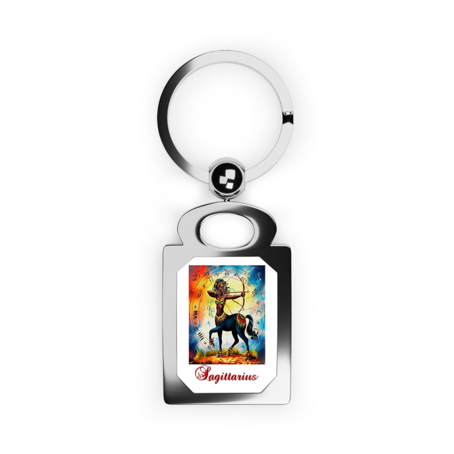 Sagittarius, Rectangle Photo Keyring