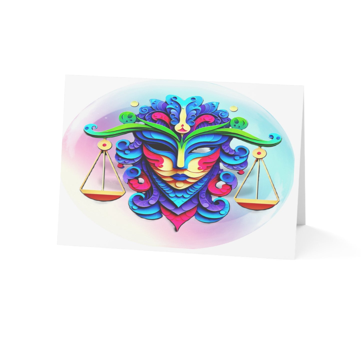 Libra Scales Birthday Cards (1, 10, 30, and 50pcs)