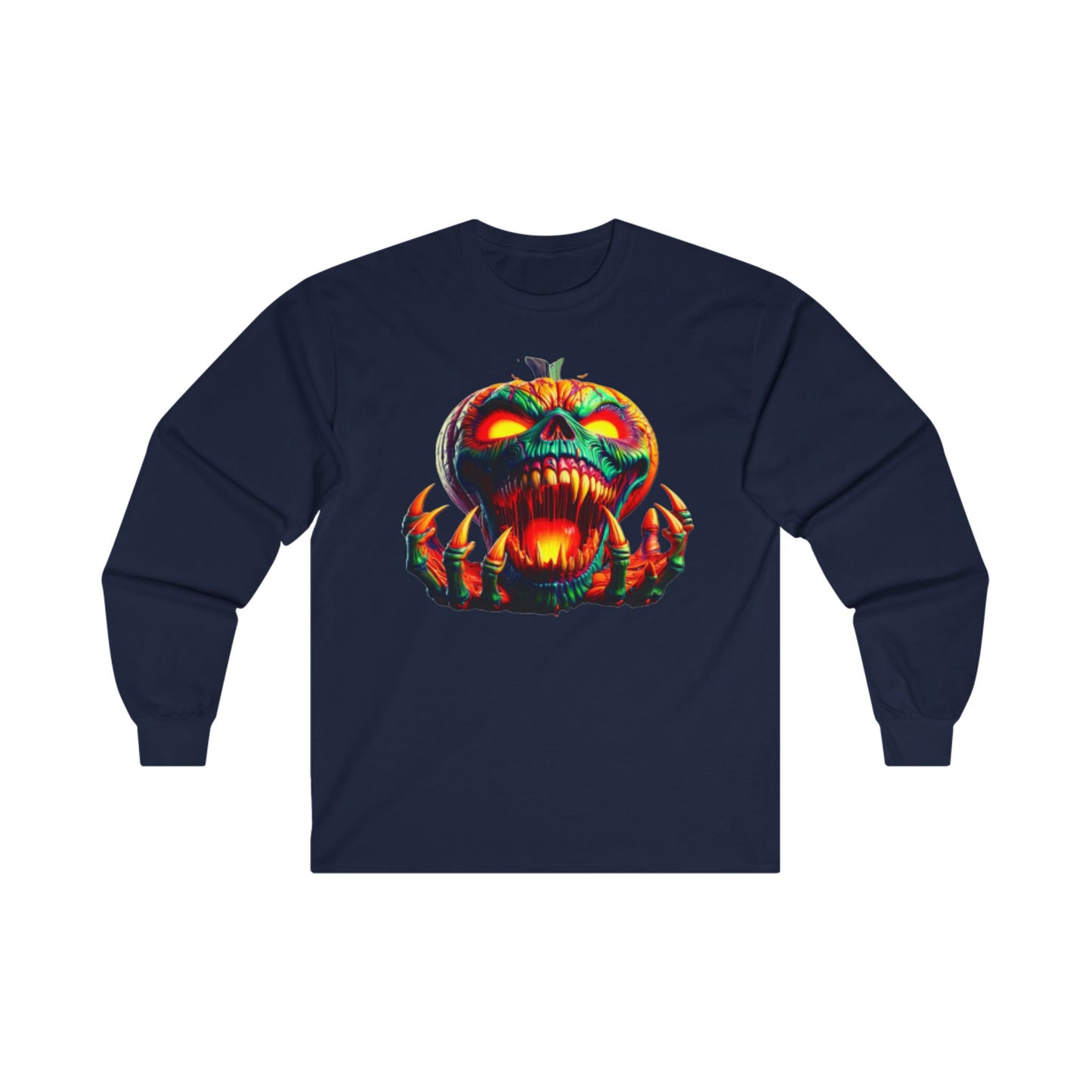 Zombie Pumpkin I, Unisex Ultra Cotton Long Sleeve Tee