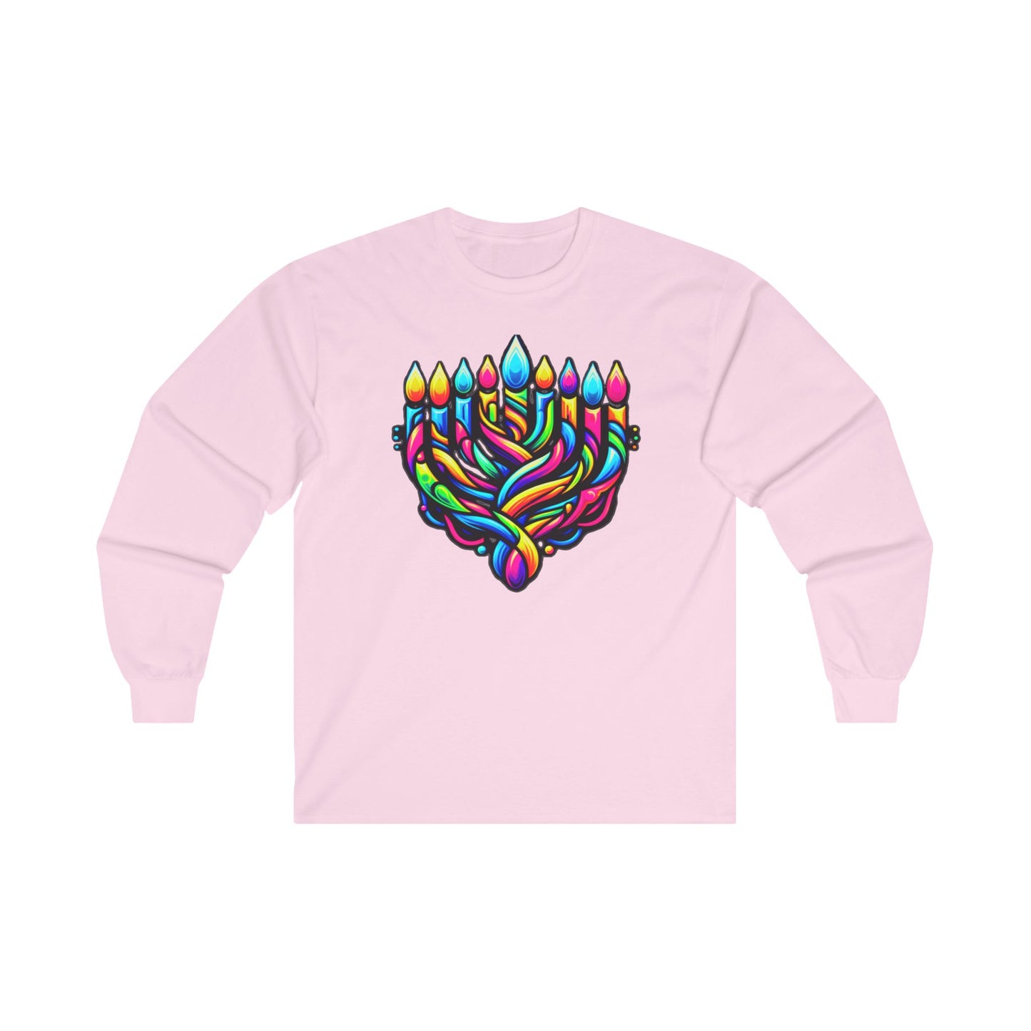 Chanuka Menorah, Unisex Ultra Cotton Long Sleeve Tee