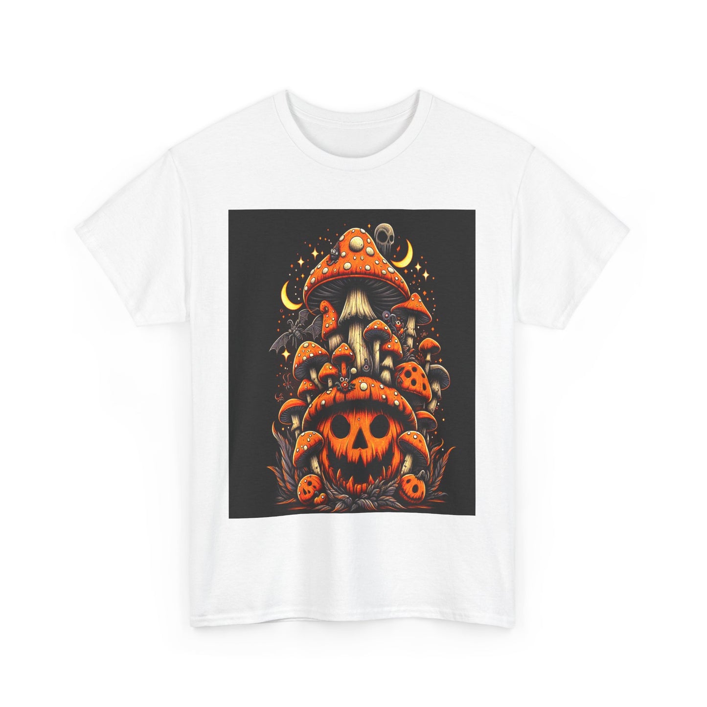 Halloween Mushrooms I, Unisex Heavy Cotton Tee